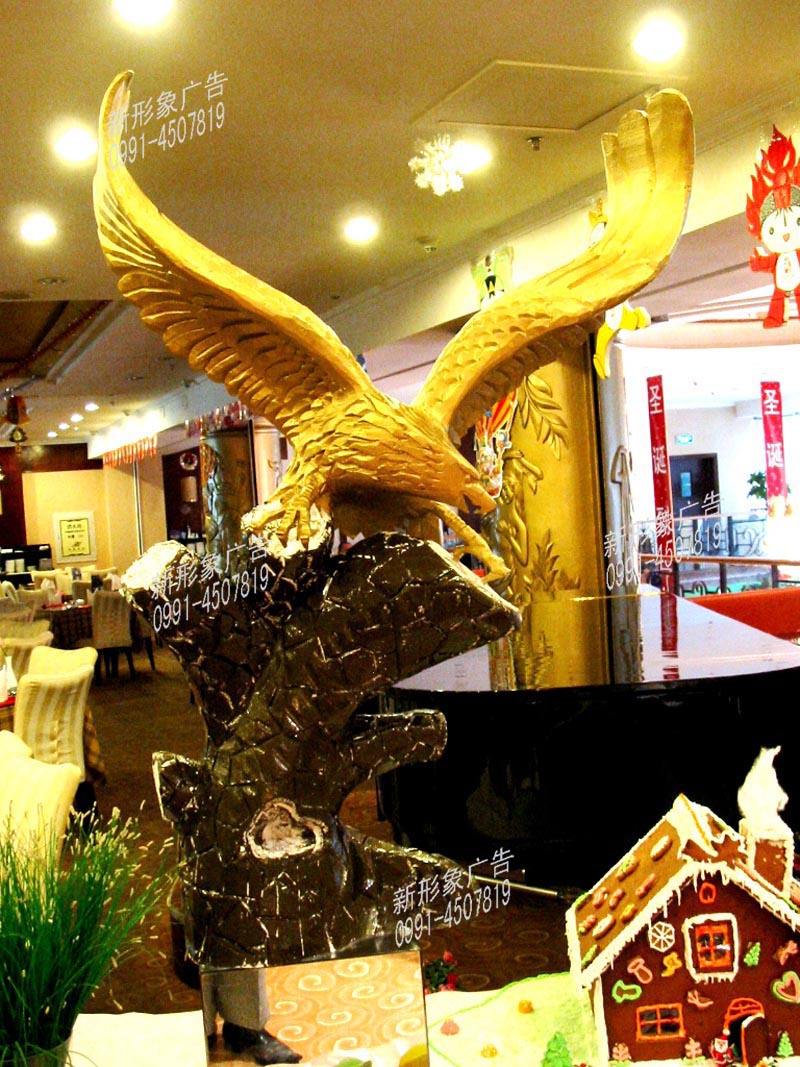 酒店苯板雕刻作品金雕