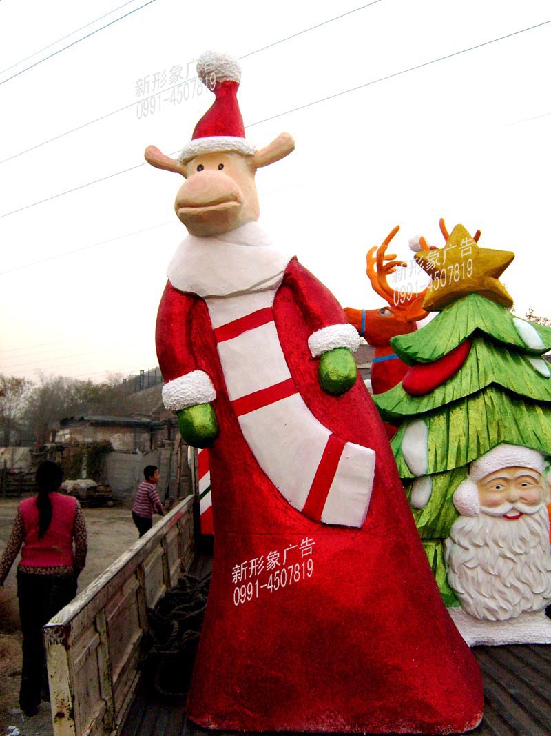 苯板雕刻圣诞节装饰