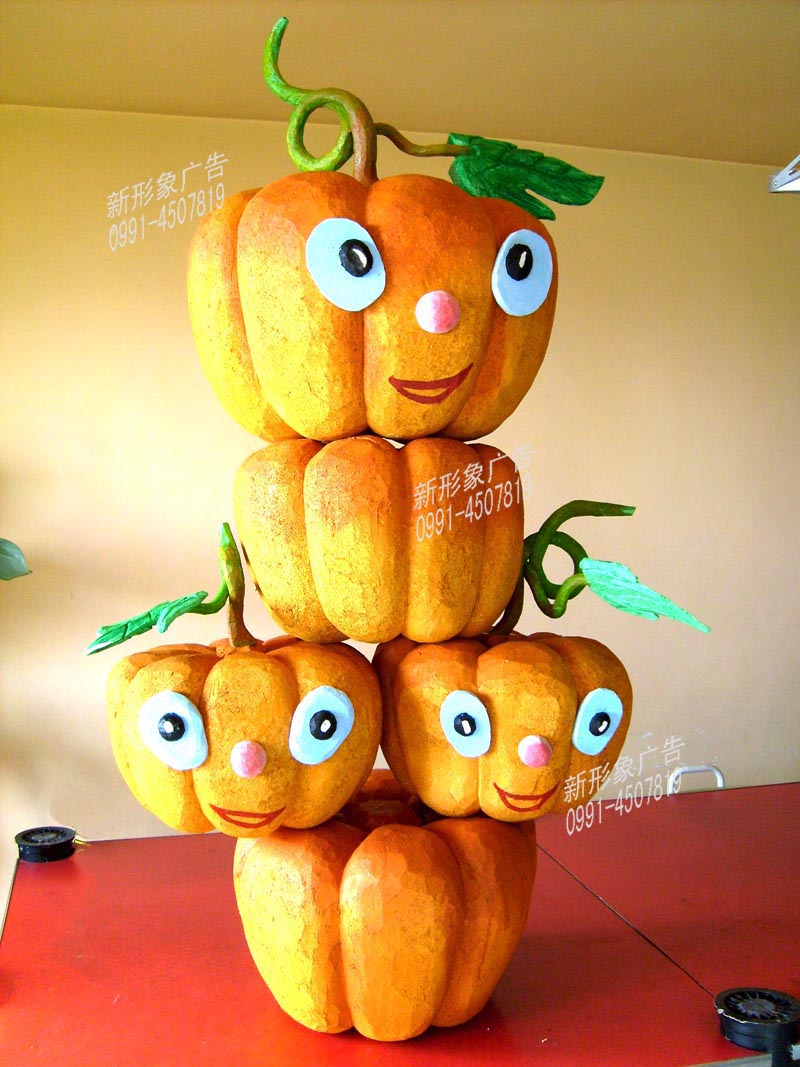 苯板雕刻作品万圣节南瓜