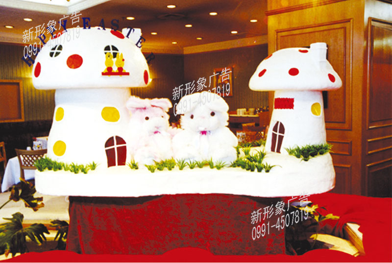 苯板雕刻酒店圣诞节装饰