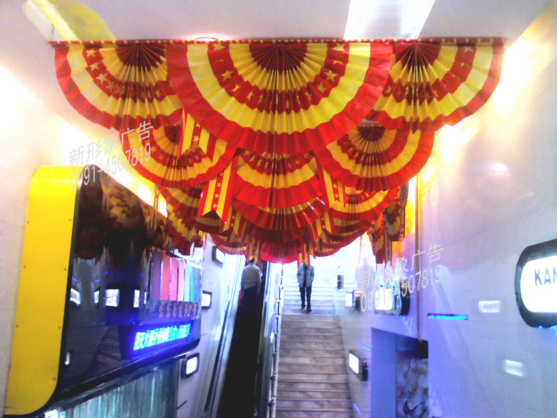 楼梯节日装饰造型