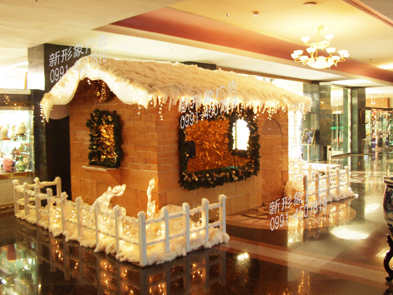 酒店圣诞节美陈装饰