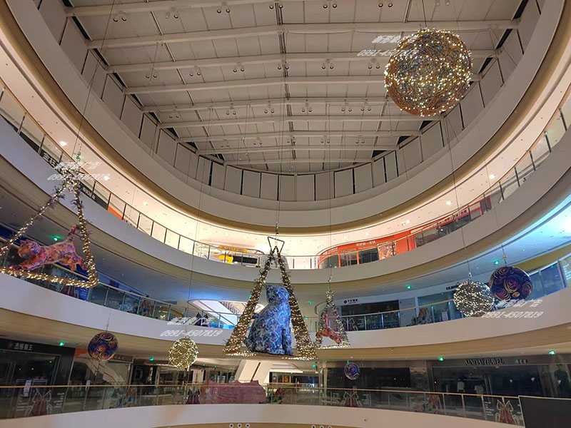 米东吾悦广告商场美陈