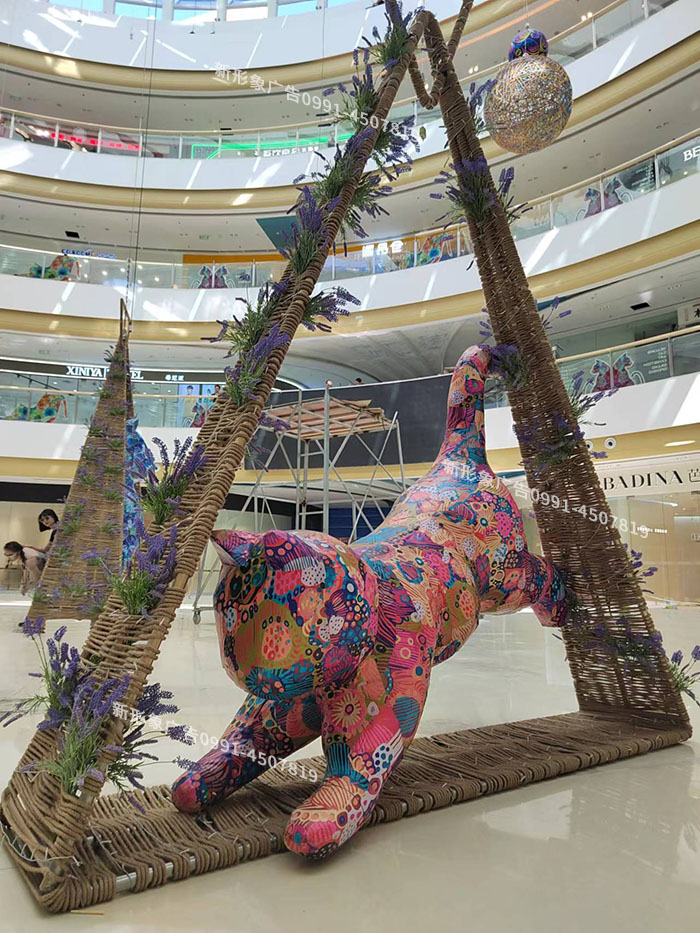 商场美陈设计制作猫系列