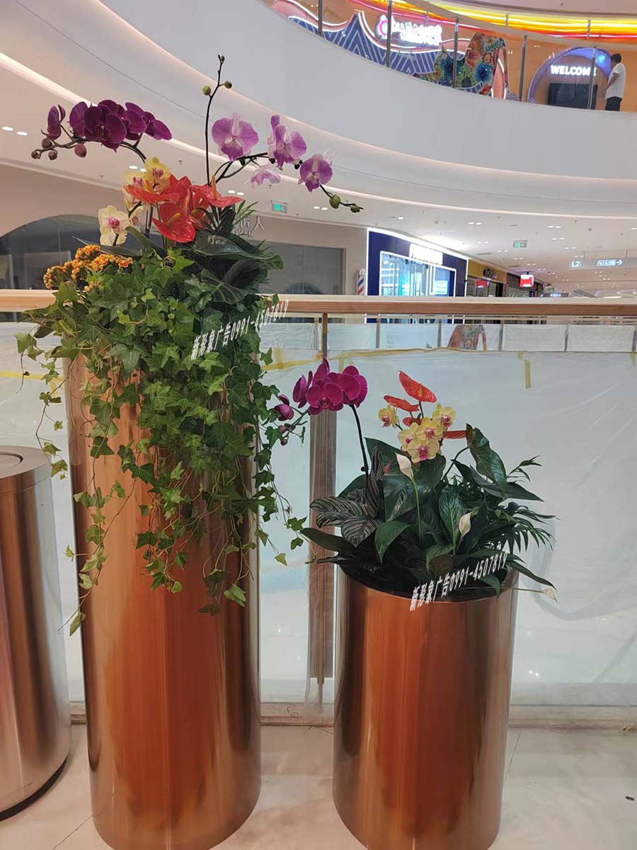 乌鲁木齐商场花缸花艺设计制作